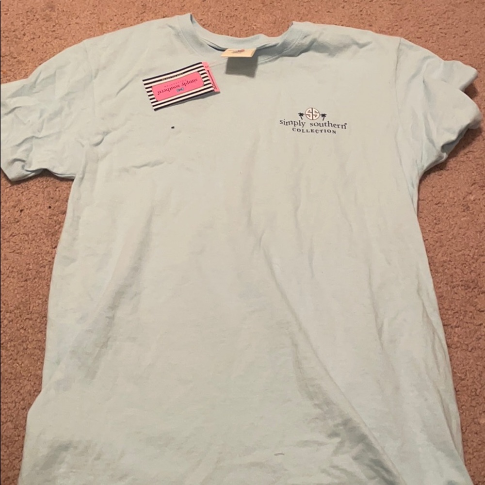 blue simply southern short sleeve shirt